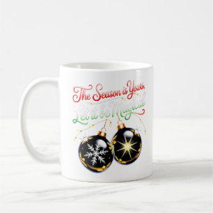 Magiska juldekorationer Keramisk mysig gyllene Kaffemugg
