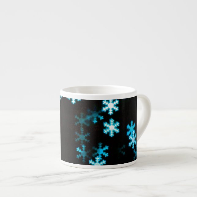 Magiska julsnöflingor espressomugg (Framsida höger)