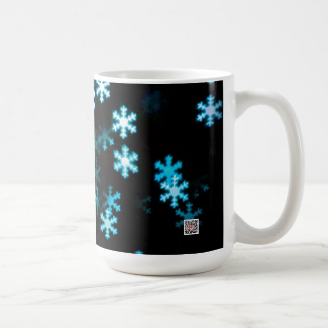 Magiska julsnöflingor kaffemugg (Höger)
