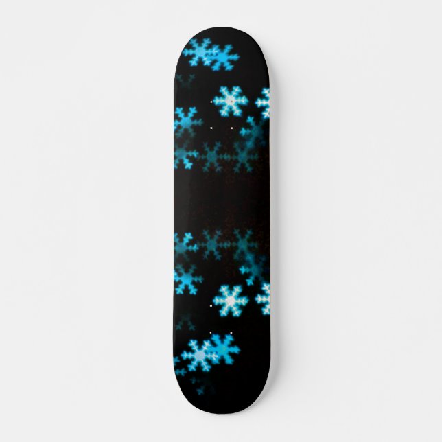 Magiska julsnöflingor skateboard bräda 21,5 cm (Framsida)