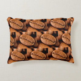 Magiska kaffebönor Fotografi för kaffe älskare Prydnadskudde