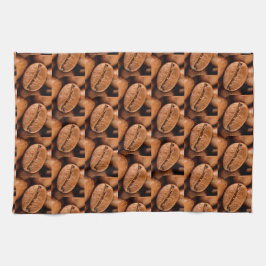 Magiska kaffebönor kökshandduk