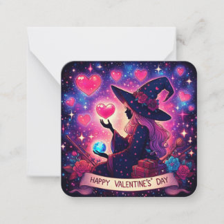 Magiska kort för Witchy Heart Kärlek Valentines da