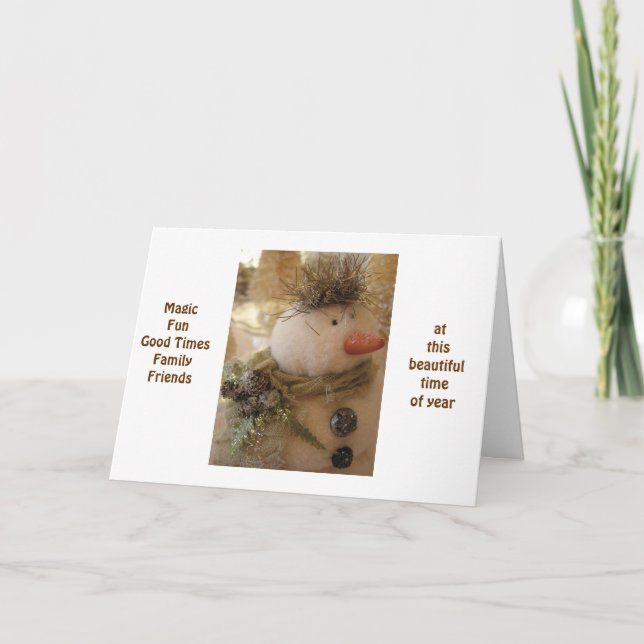 MAGISKA KRISTMAS/NYA ÅR ÖNSKEMÅL HELGKORT (Framsida)