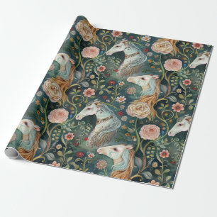 Magiska målade hästar målade hästar presentpapper