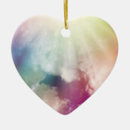 Magiska moln julgransprydnad keramik