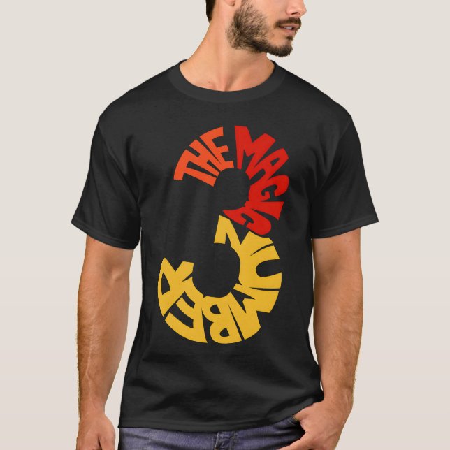 Magiska Nummer-flickan T Shirt (Framsida)