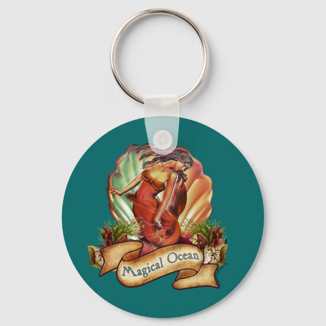 Magiska oceanen-Sjöjungfrun Nyckelring (Framsida)