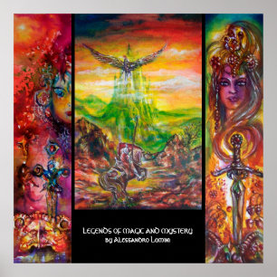 MAGISKA OCH MYSTERRIKES LEGENTER POSTER