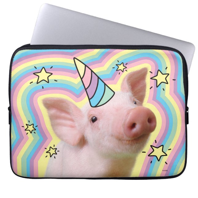 Magiska piglet Unicorn Laptop Fodral (Framsidan)