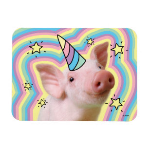 Magiska piglet Unicorn Magnet