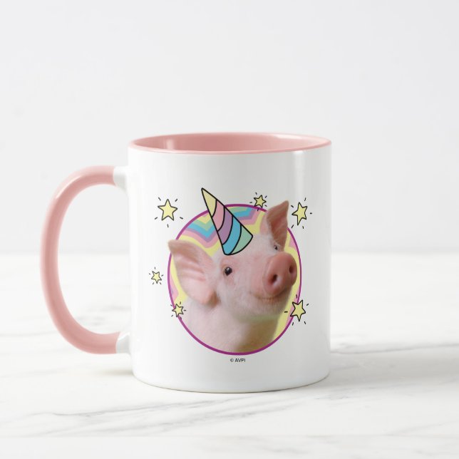 Magiska piglet Unicorn Mugg (Vänster)
