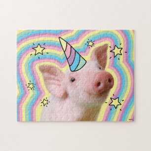 Magiska piglet Unicorn Pussel