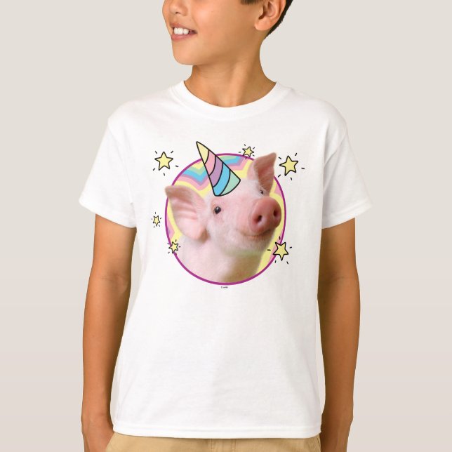 Magiska piglet Unicorn T Shirt (Framsida)