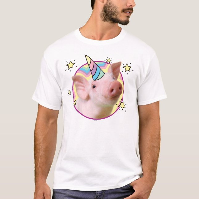 Magiska piglet Unicorn T Shirt (Framsida)