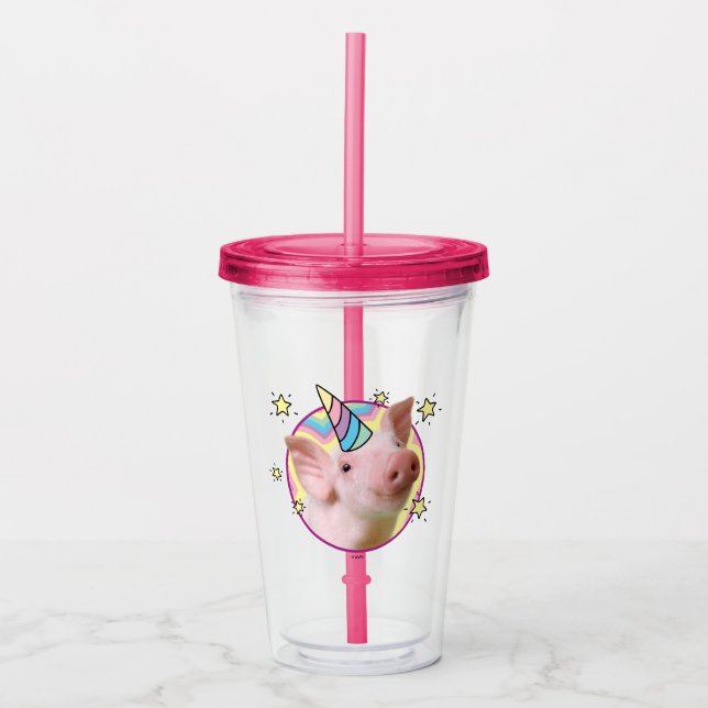Magiska piglet Unicorn Take Away Mugg (Framsida)