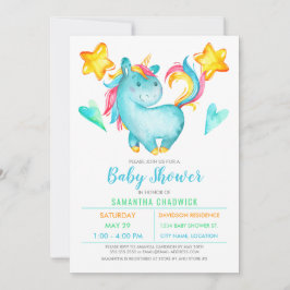 Magiska pojkar Enhörning Baby Shower Inbjudningar