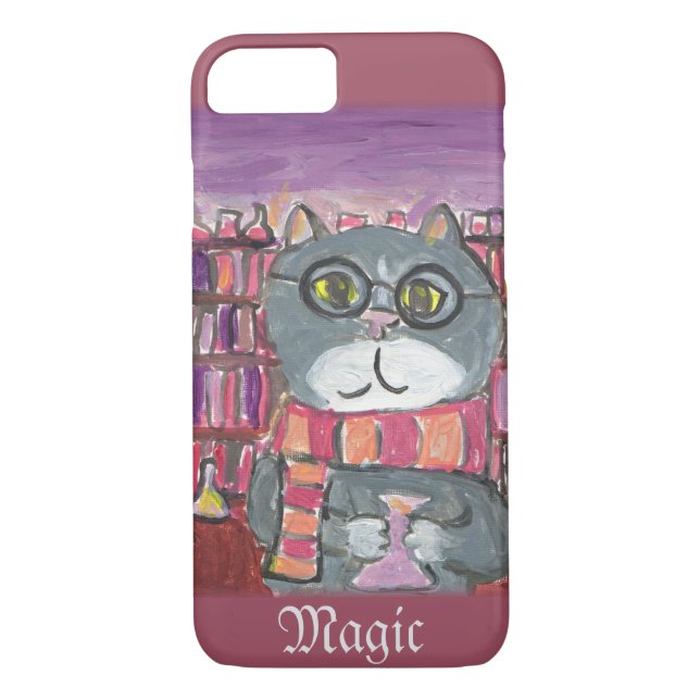 Magiska potioner, akademiska guide Katt Art Case-Mate iPhone Skal (Baksida)