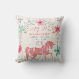 Magiska rekornsföreningen Flicka vid födelseateste Kudde