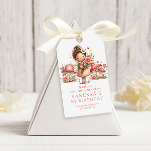 Magiska Rosa Älva 8-års Födelsedagspresent Klister Presentetikett