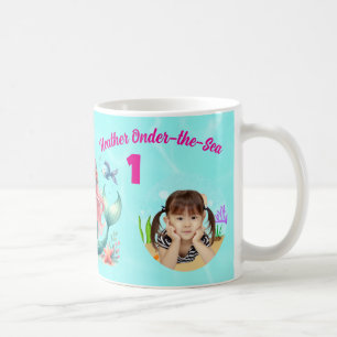 Magiska Sirener Undervattensvärlden 1-års Födelsed Kaffemugg
