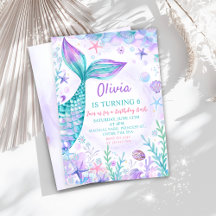 Magiska Sjöjungfruar Svan Födelsedagsfest