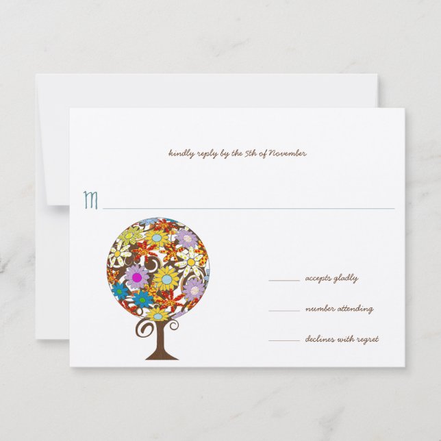 Magiska Skogscirkeln Bröllopsinbjudningar av Kärle Inbjudningar (Framsida)