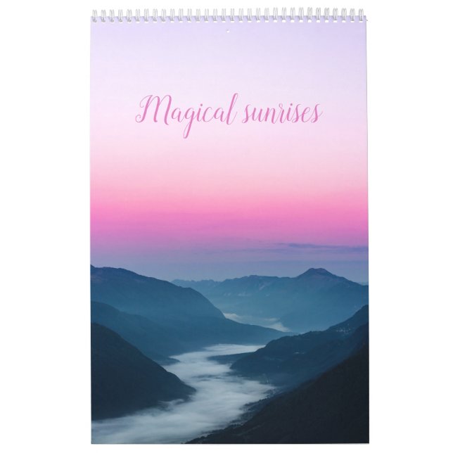 Magiska soluppgångar, bildkalender för landskap kalender (Omslag)