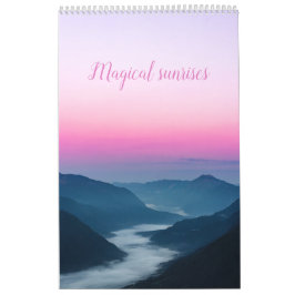 Magiska soluppgångar, bildkalender för landskap kalender