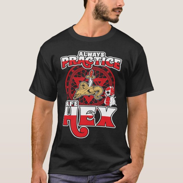 Magiska Spådomar och hex Witches Curses T Shirt (Framsida)