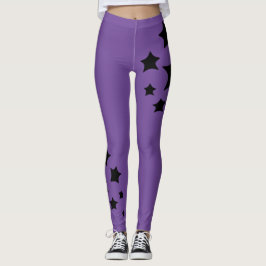 Magiska stjärnor Lilans bakgrund Mystical night Leggings