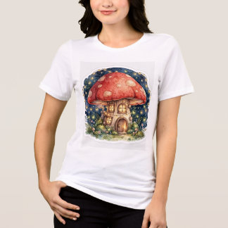 Magiska Svamp Hus - Förtrollad Skog T Shirt