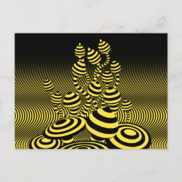 Magiska svampar med vykort optisk geometrisk utfor