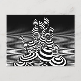 Magiska svampar med vykort optisk geometrisk utfor