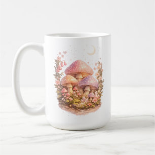 Magiska Svampar Pastell Fäartig Stugkärn Stämning Kaffemugg