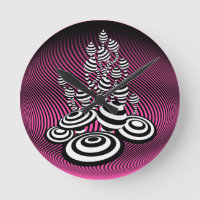 Magiska svampar rosa optisk design Vägglås.