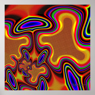 "Magiska svampar söderut Wajakaa" Poster