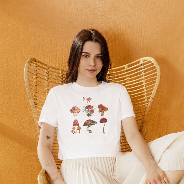 Magiska svampar yoga meditation camping art svamp t shirt (Skapare uppladdad)