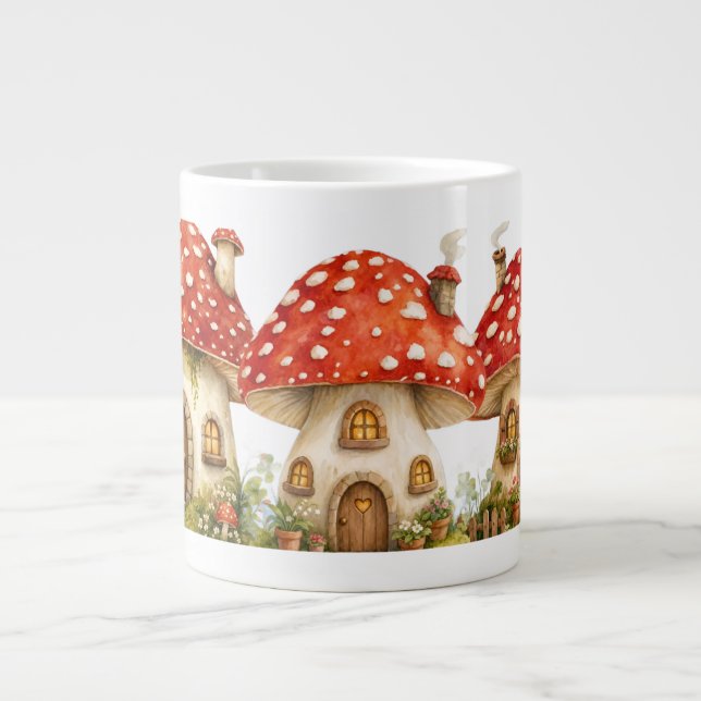 Magiska svampstugan  jumbo mugg (Framsidan)