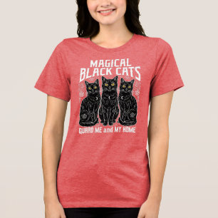 Magiska svarta katter t shirt