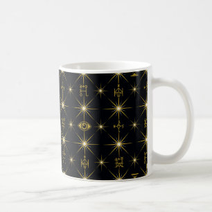 Magiska symboler Mönster Kaffemugg
