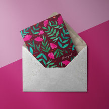 Magiska trädgården - magenta och grönt - tack för 