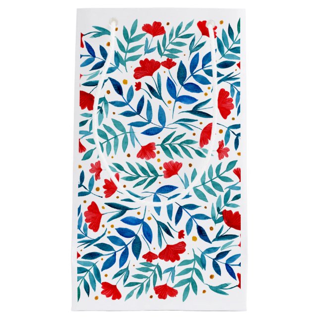 Magiska trädgården - röd och turkos (Framsidan)