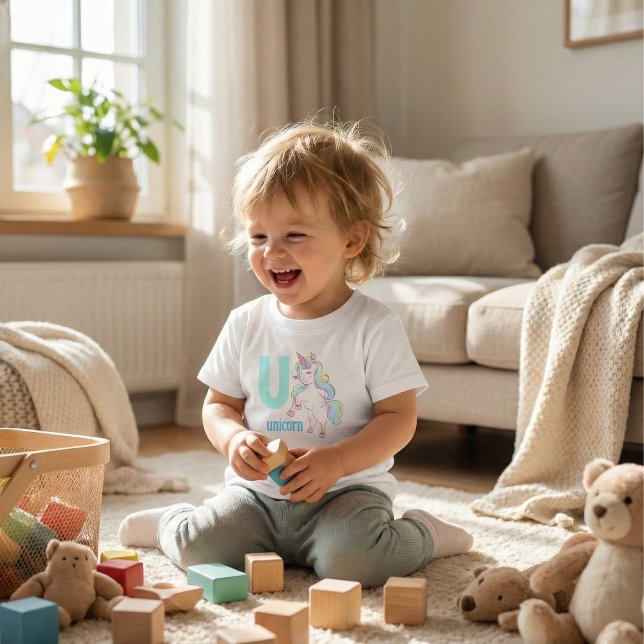 Magiska U för Unicorn Småbarn Tee (Skapare uppladdad)