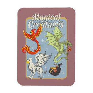 Magiska Varelser Vintage Grafik Magnet