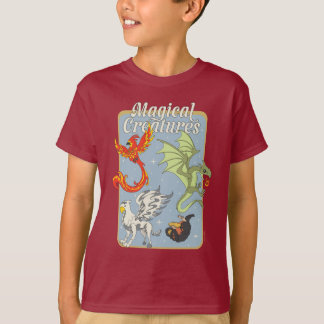 Magiska Varelser Vintage Grafik T Shirt
