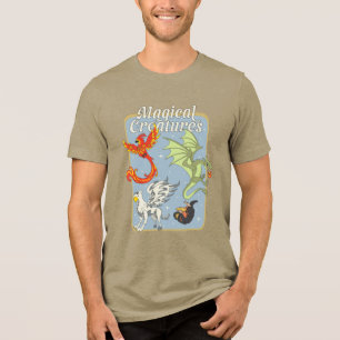 Magiska Varelser Vintage Grafik T Shirt