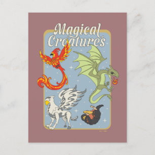 Magiska Varelser Vintage Grafik Vykort