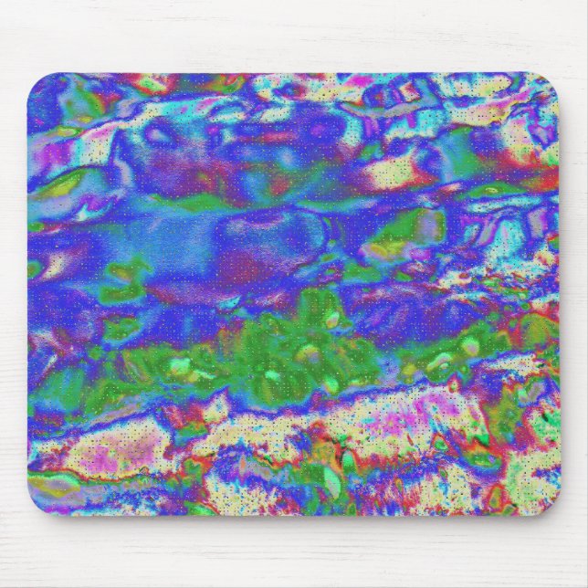 Magiska vattenfärger, digital abstrakt musmatta (Framsidan)
