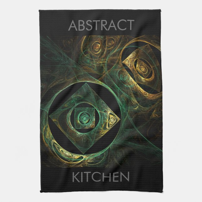 Magiska Vibrations Abstrakt Art Kitchen Towel Kökshandduk (Vertikal)